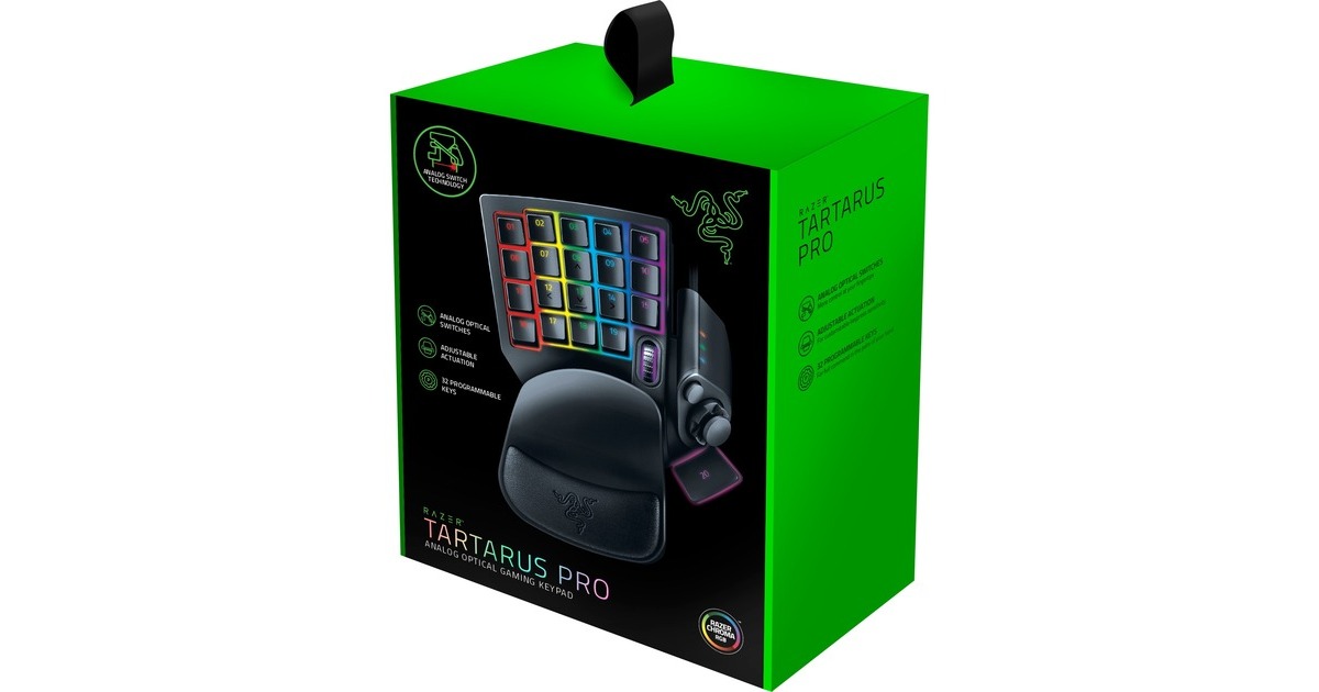 RazerTartarus Pro gaming keypad  (Zwart, Razer Analog Optical Switch)