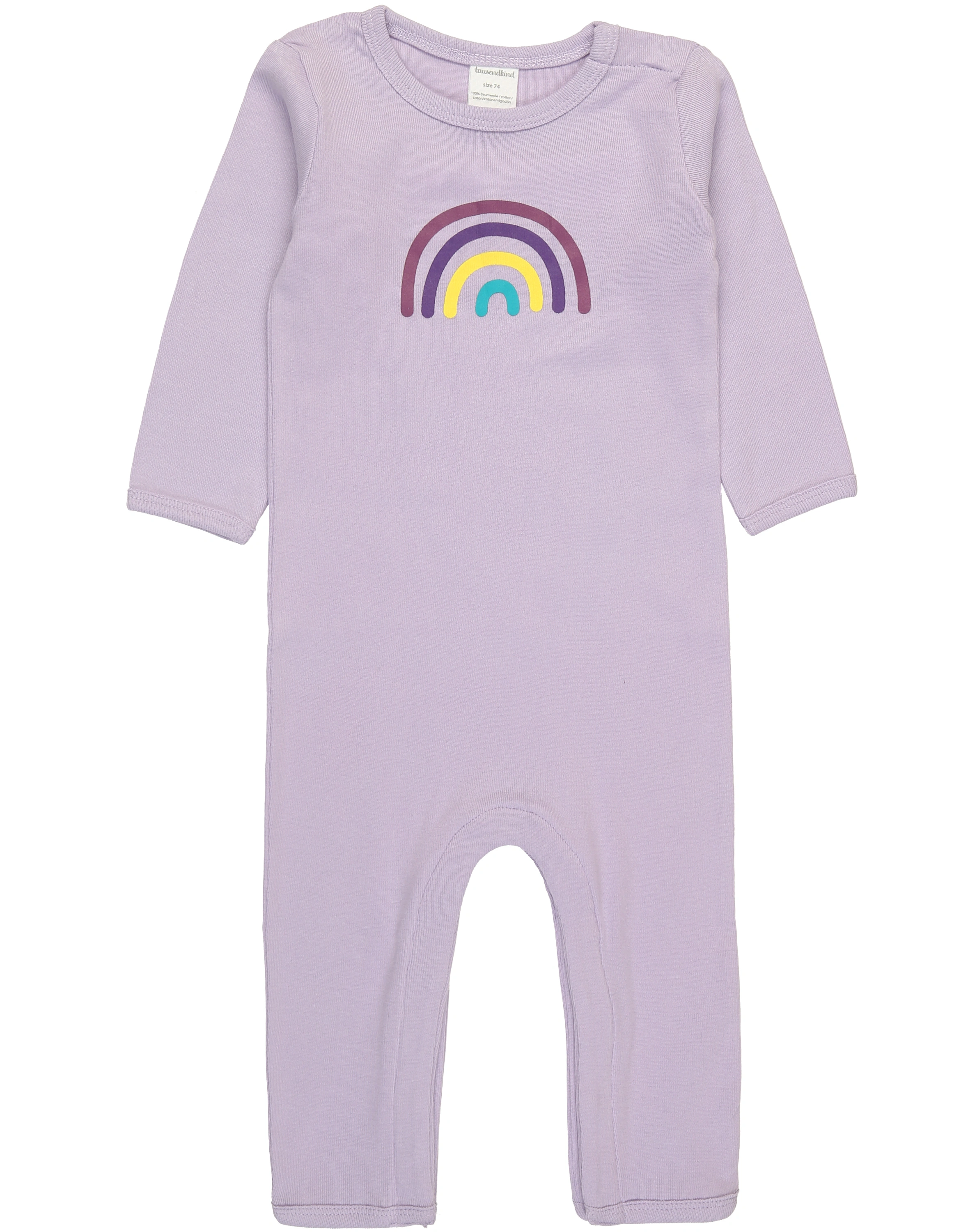 Strampler REGENBOGEN 2er-Pack in weiß/flieder