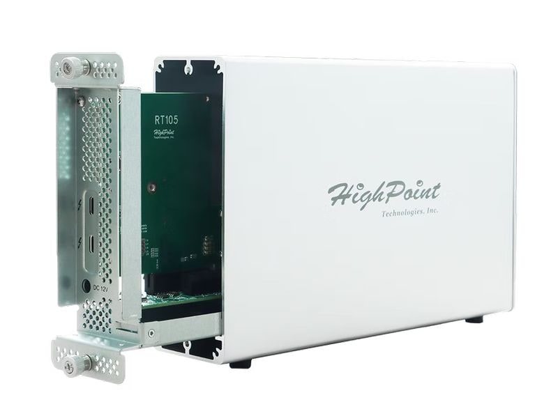 Highpoint Externes Gehäuse RocketStor 6661B Full-Height/Ful Thunderbolt 3 zu PCIe 3.0 Erweiterungsgehäuse