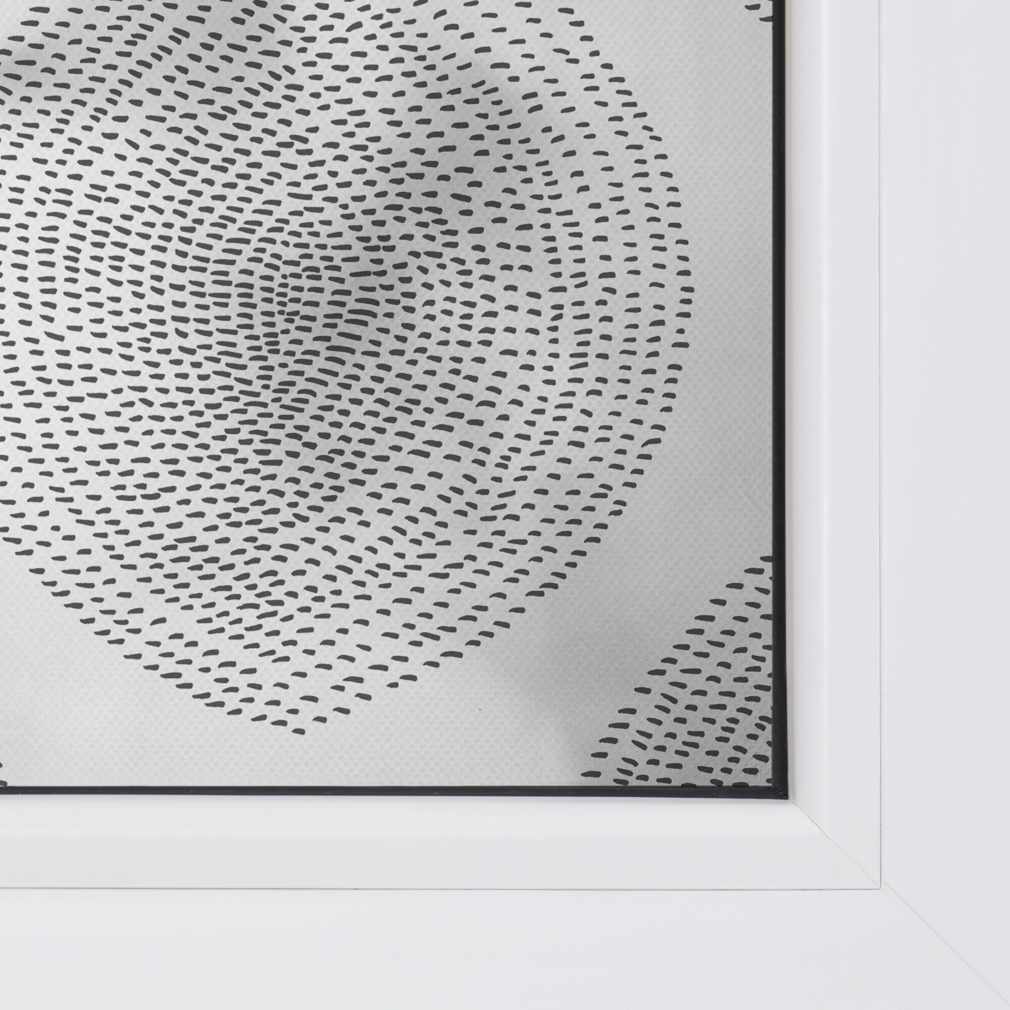 Lichtblick Fensterfolie selbstklebend, Sichtschutz, Stripy Boho Drop- Weiß