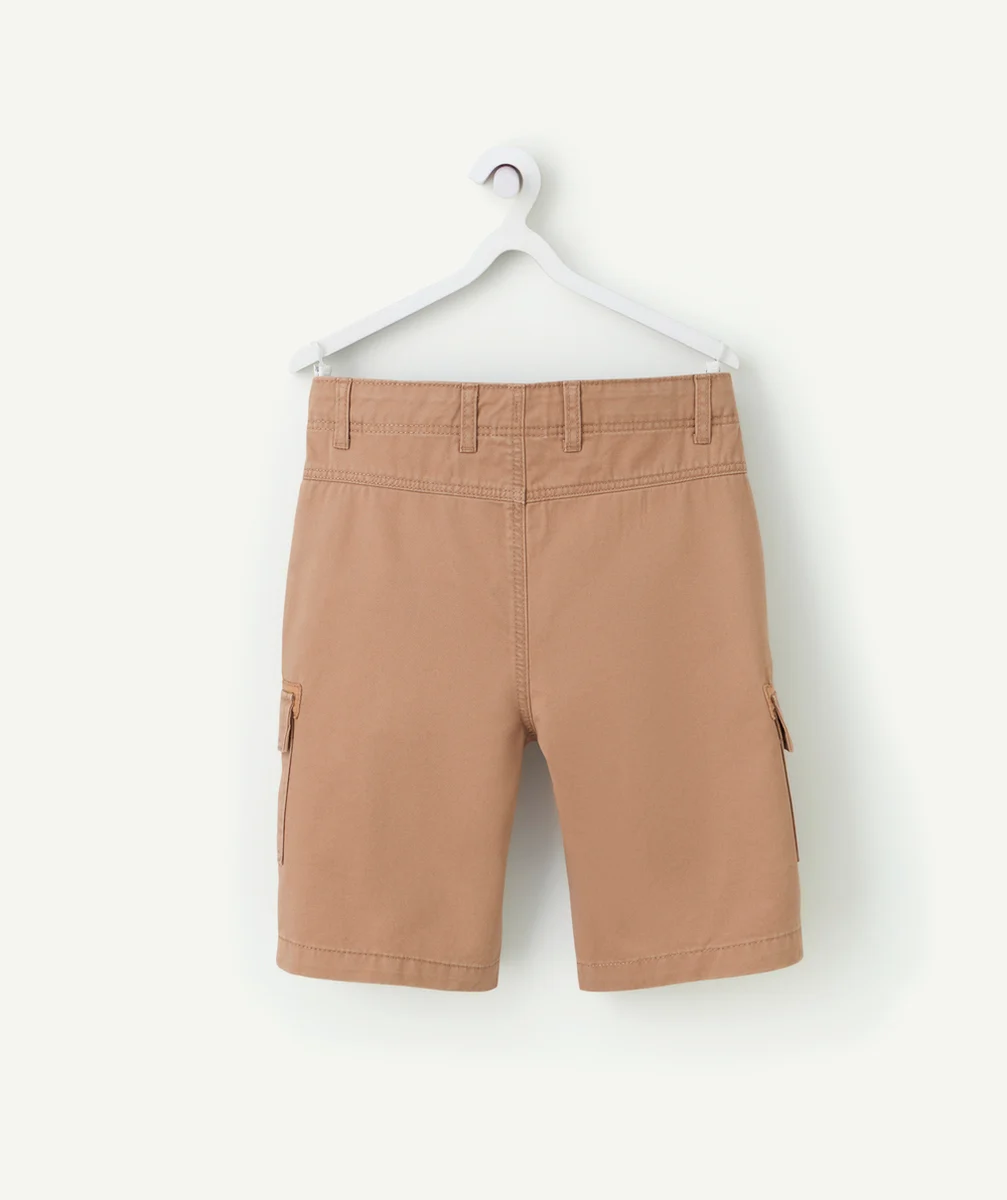 bermuda cargo garçon marron