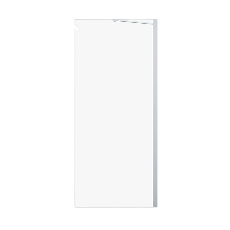 Sealskin Hooked inloopdouche type A3 90x200 cm, 6 mm helder veiligheidsglas met antikalklaag zilver hoogglans