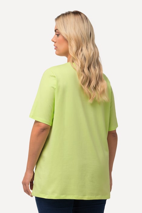 T-Shirt, A-Linie, V-Ausschnitt, Halbarm
