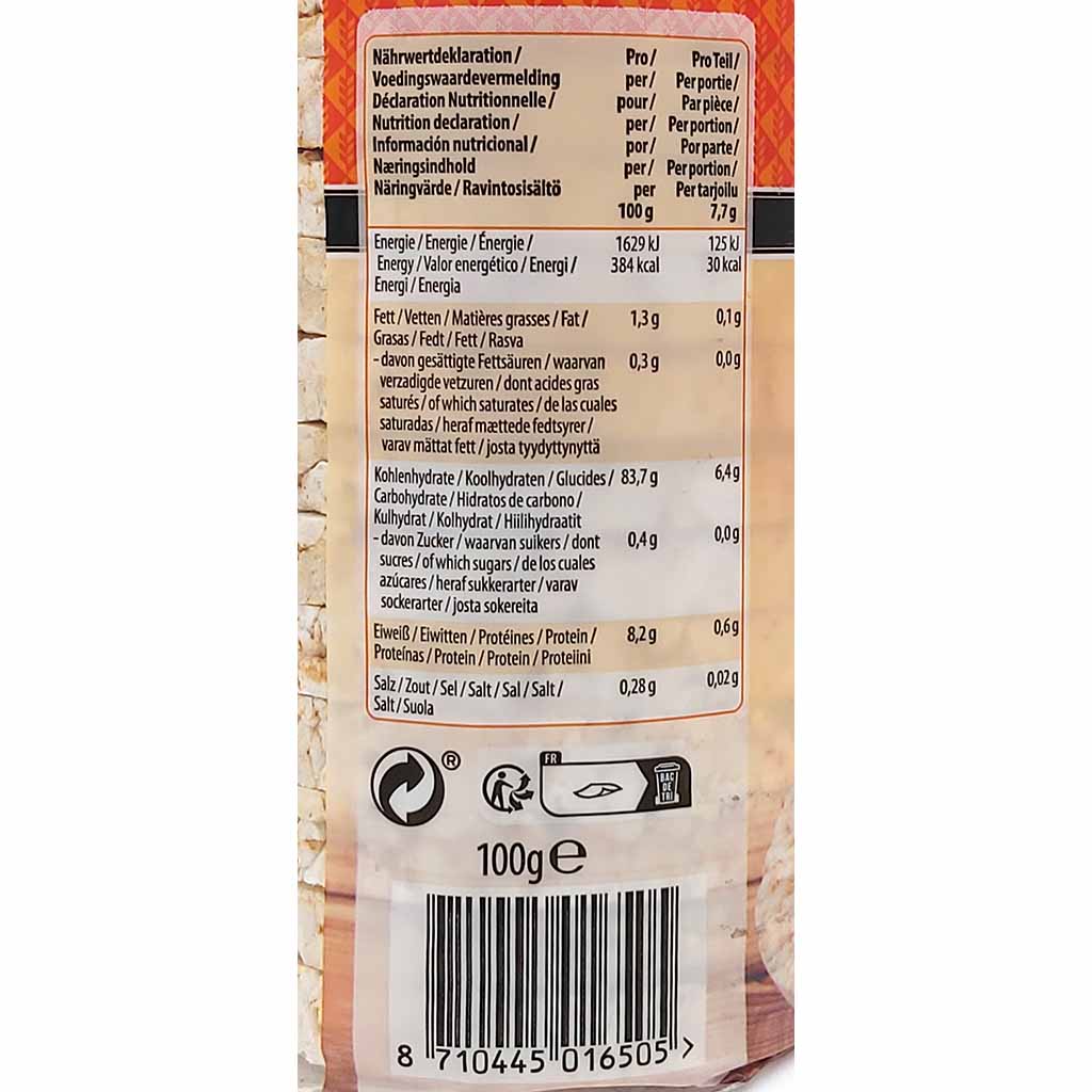 Reis Waffeln Continental Bakeries 100g MHD:23.8.25