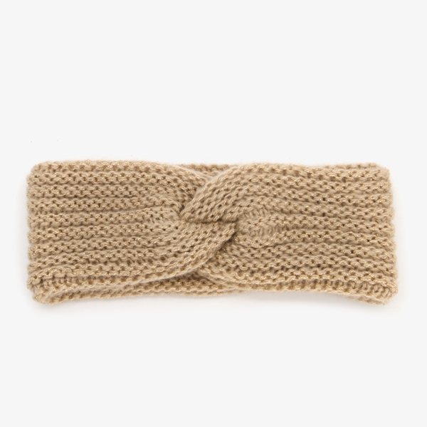 Dames hoofdband beige