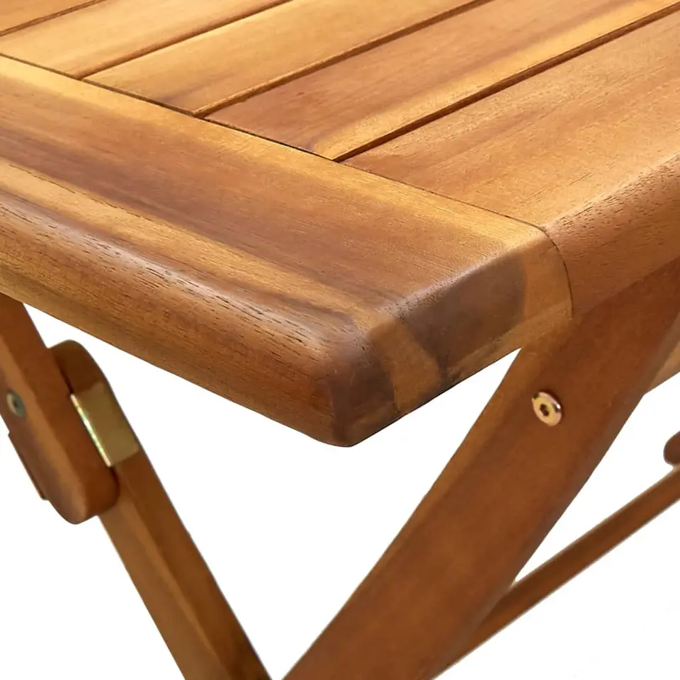 vidaXL - Tuintafel inklapbaar - Bruin -Massief acaciahout - 120 x 70 x 75 cm