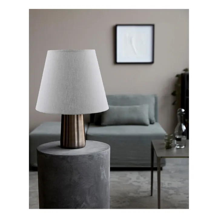 House Doctor Lampe Bakora en lin | Blanc