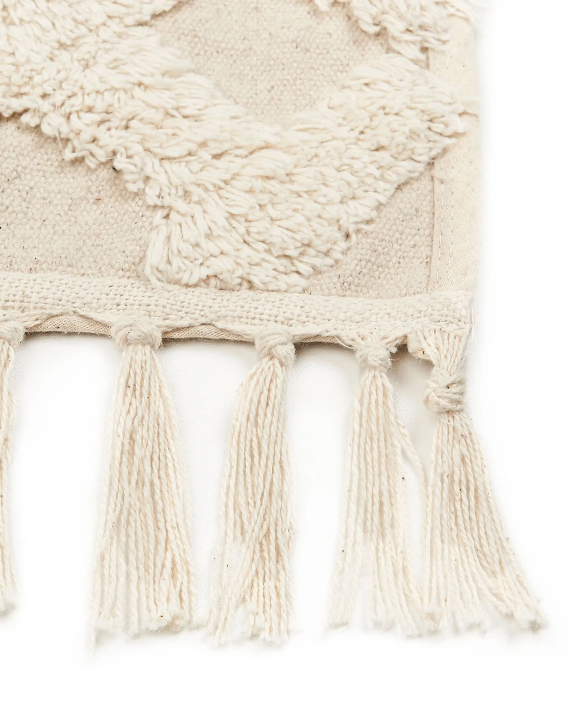 Vloerkleed ARDAHAN Beige 80 x 150 cm Katoen