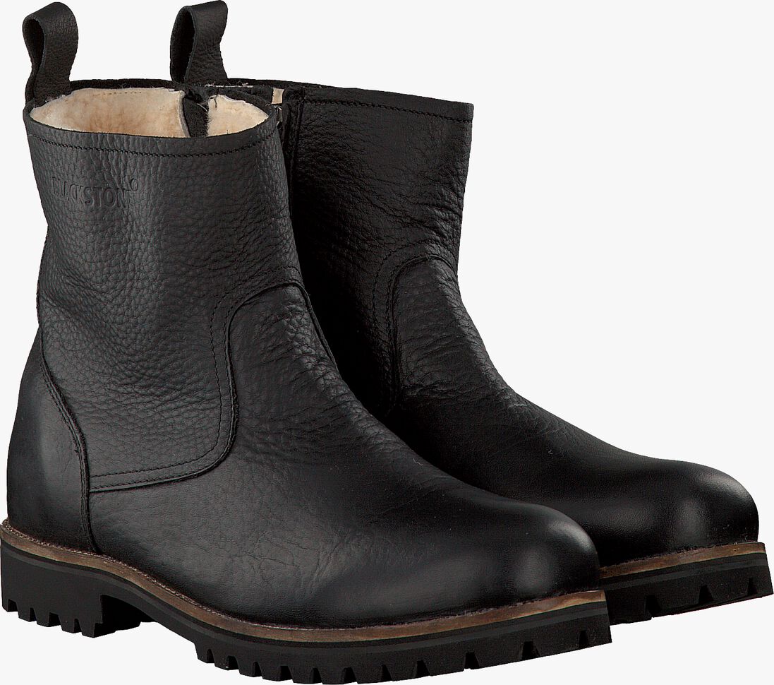 BLACKSTONE zwarte blackstone enkelboots om63