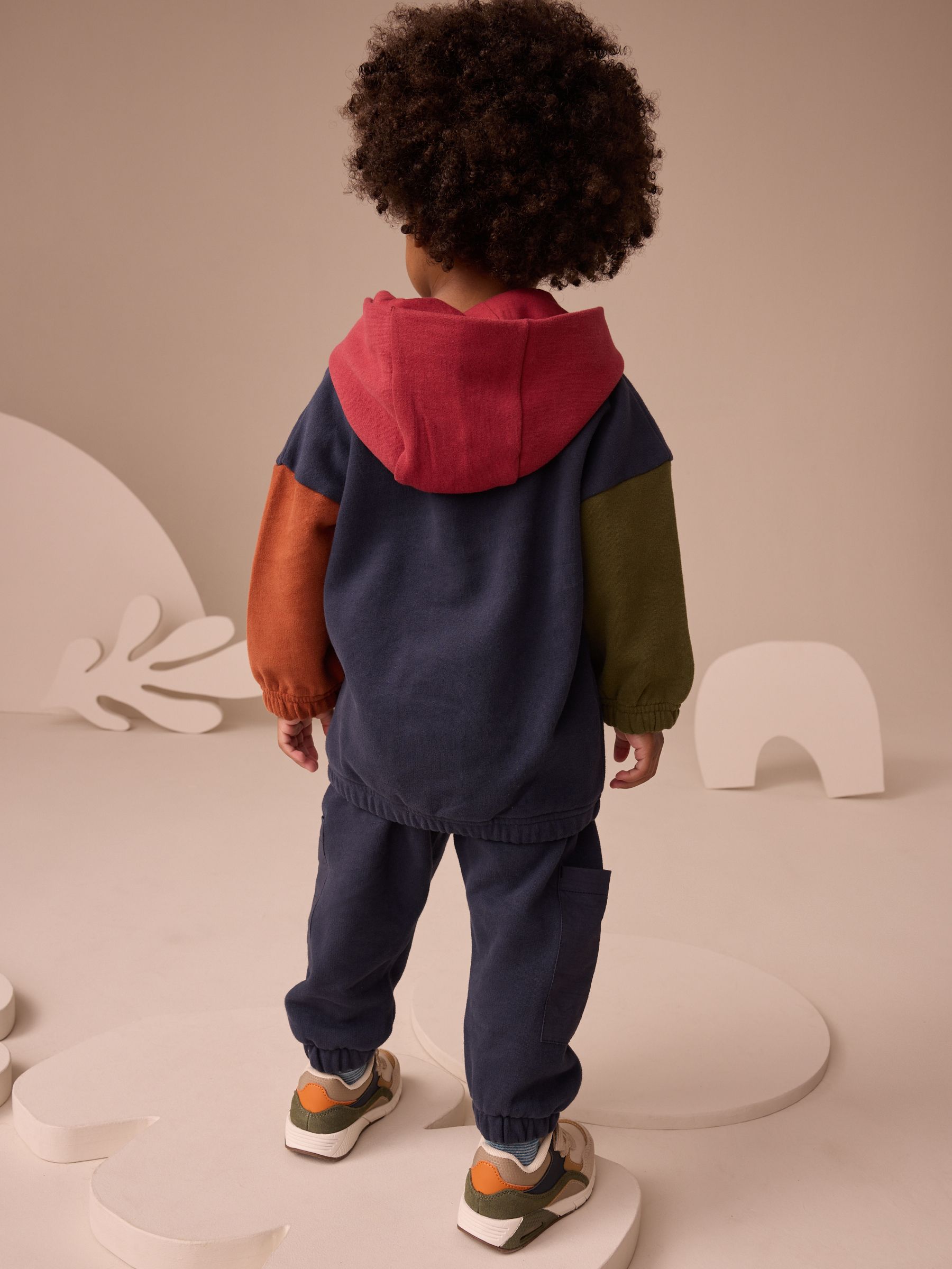 Donkerblauw - Set met hoodie en joggingbroek (3mnd -7jr)
