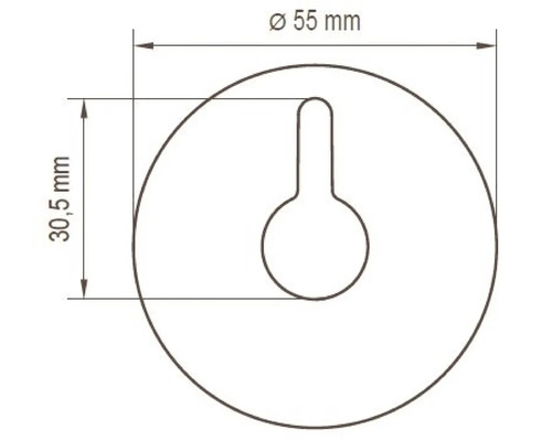 Lenz VIDA handdoekhaken chroom, 2 stuks