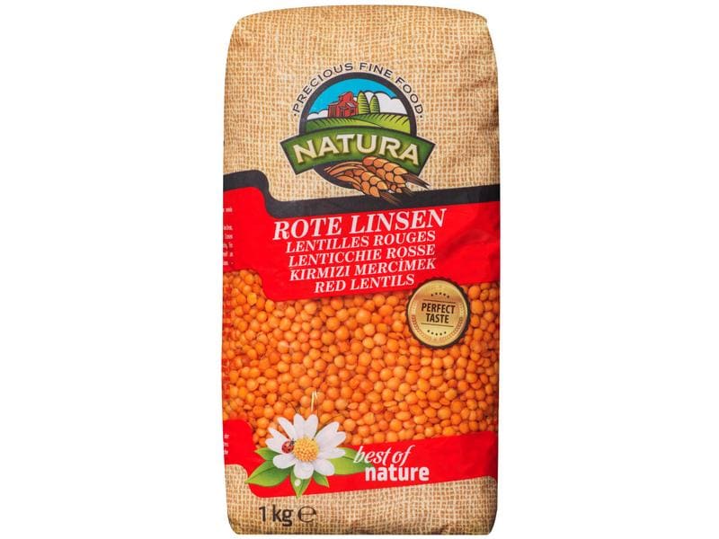Natura Rote Linsen 1 kg Leckere Hülsenfrucht