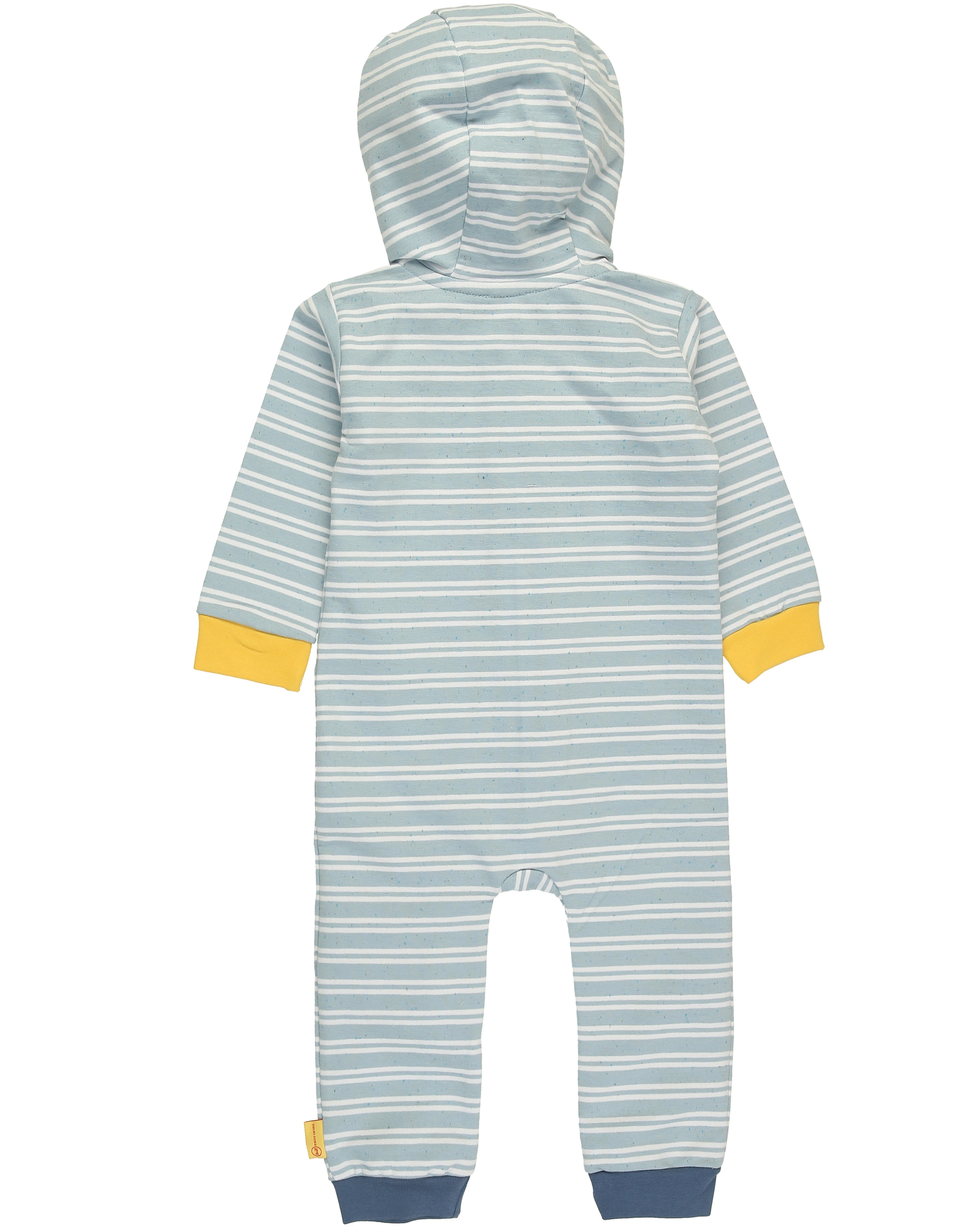 Kapuzen-Strampler JANUSZ gestreift in chambray blue