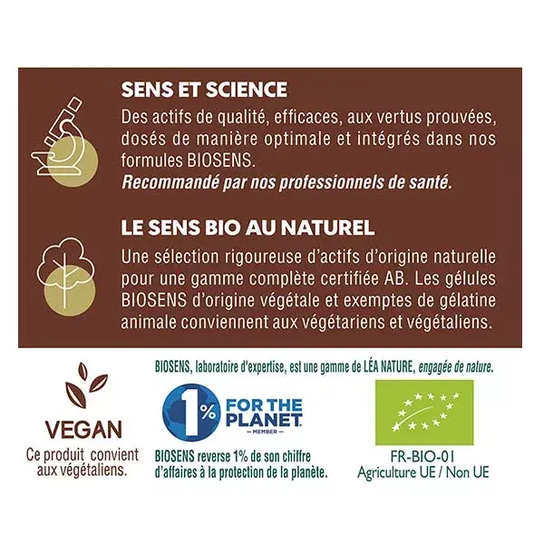 Biosens Bronzage Sublime Bio 30 gélules végétales