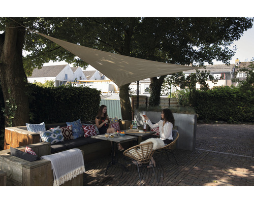 Zonneschermdoek driehoekig Coolfit off-white 360x360x360 cm
