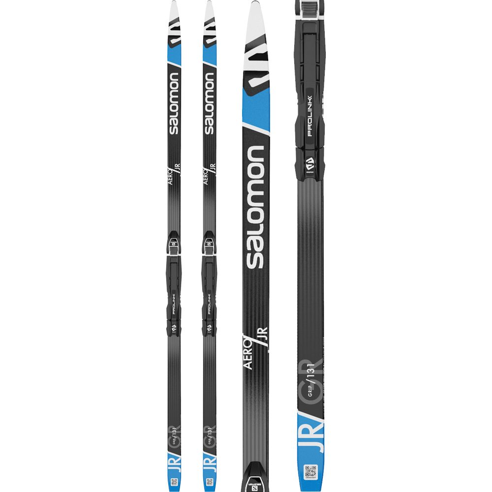 Salomon Aero Grip Junior 23/24 Langlaufski Kinder Bdg. Prolink Access Junior vormontiert