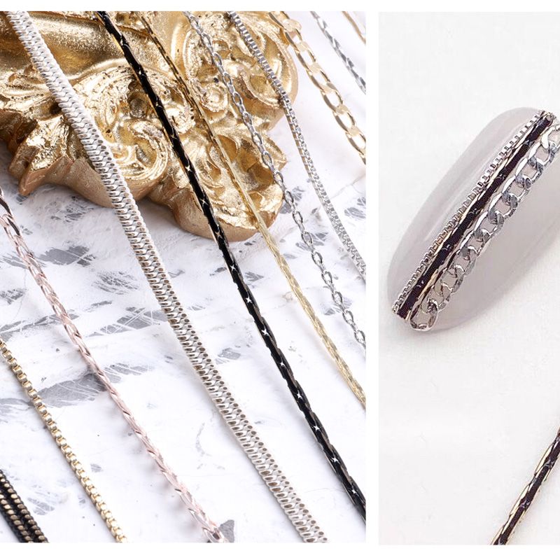 Monoe - Ketting-Accent Nail Art Decoratie