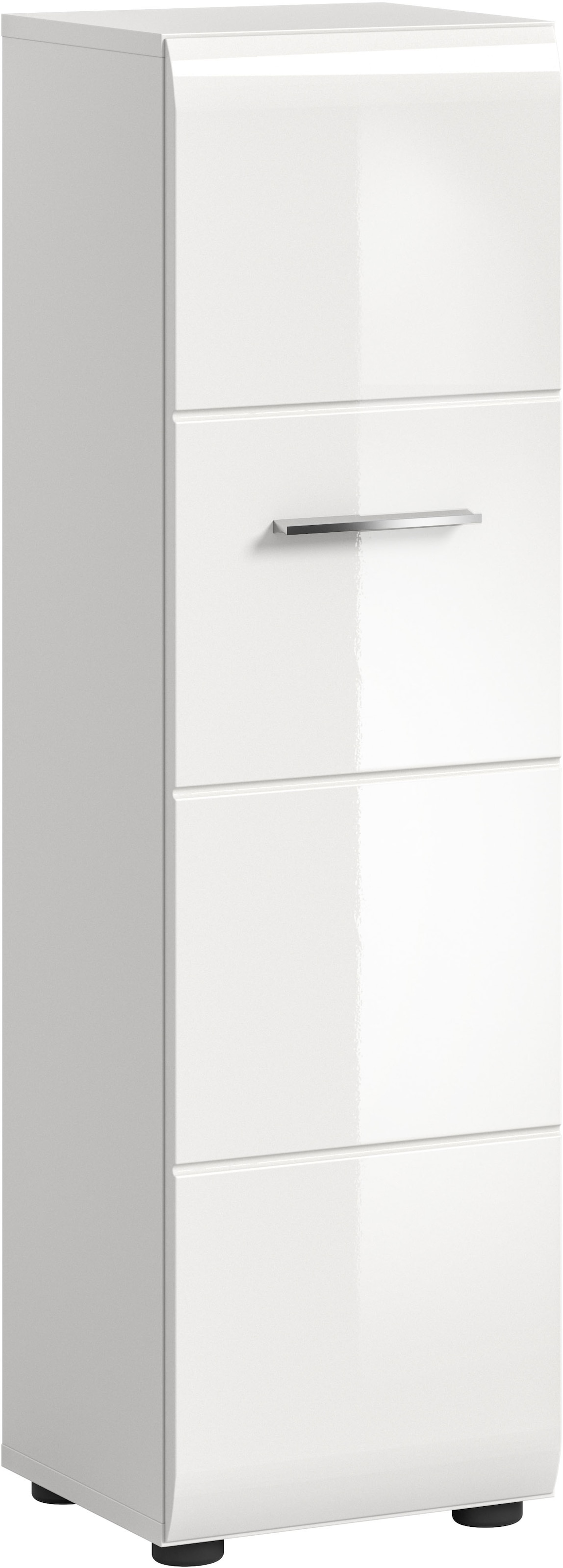 INOSIGN Stauraumschrank 1 Stk. tlg. Florenz, Stauraumschrank, Weiss Hochglanz, 30 cm breit, 4 Fächer
