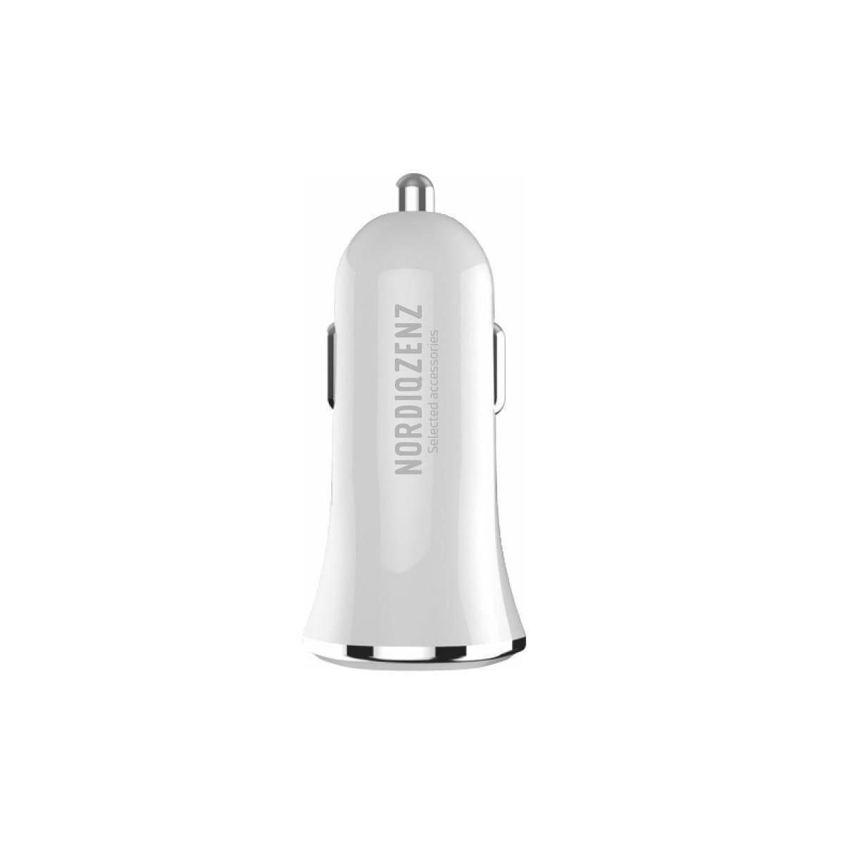 NORDIQZENZ Billader 2,4A, 2xUSB, Hvit