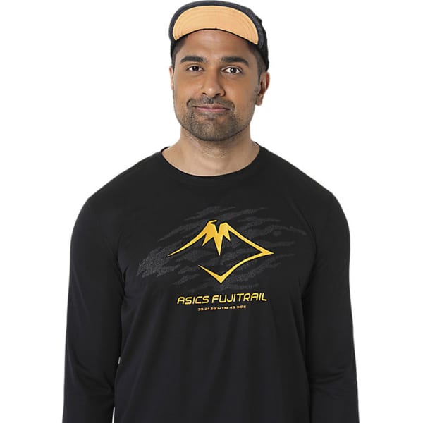 Casquette trail ASICS FUJITRAIL CAP PERFORMANCE BLACK/MANTLE GREEN/FELLOW YELLOW