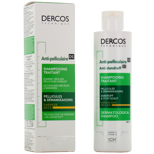 Vichy Dercos Shampooing Anti-pelliculaire Traitant Cheveux secs