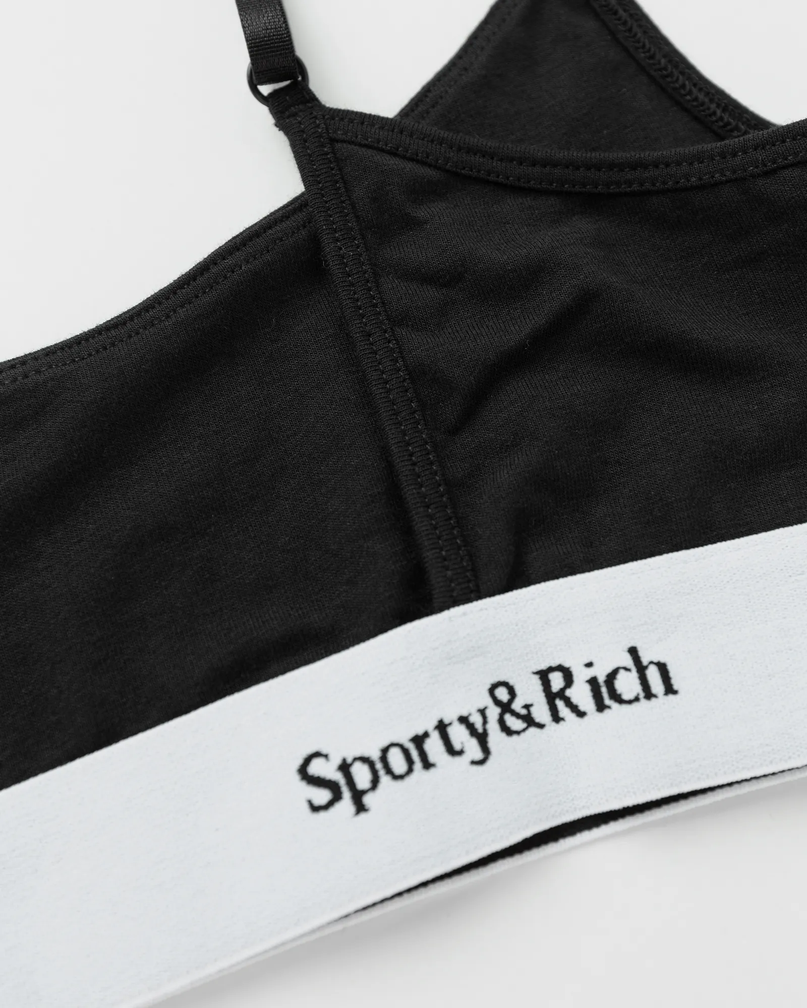 Sporty & Rich Serif Logo Bralette