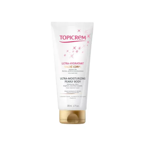 Loção Corporal Topicrem Ultra-Hidratante Perolada para Pele Sensível 200ml