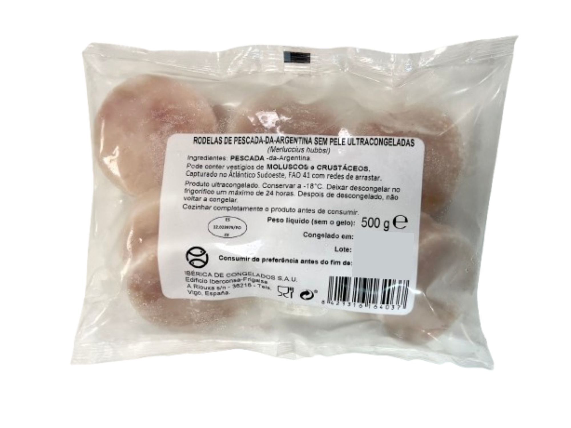 RODELAS DE PESCADA CONGELADAS 500 GR