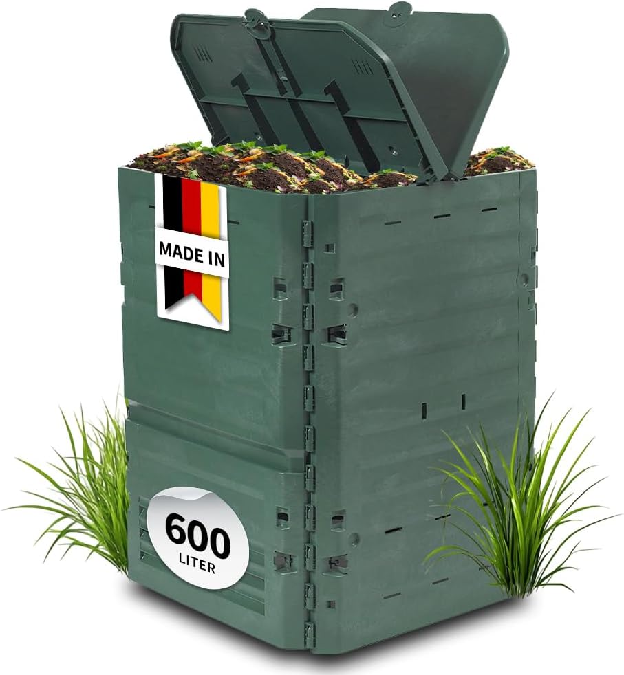 GARANTIA Thermo-King Komposter 600 Liter grün - Komposter Garten, Schnellkomposter, Abfall & Recycling, Biomüll, Komposteimer, Thermokomposter, Garten, Schnellkomposter Garten, Kompost