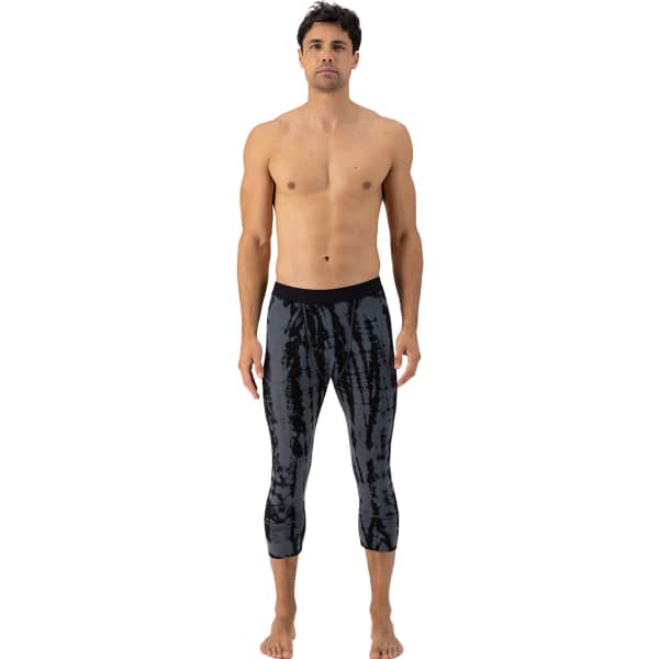 Collant thermique MONS ROYALE CASCADE MERINO FLEX 200 3/4 GARMENT DYED-GREY TIE DYE