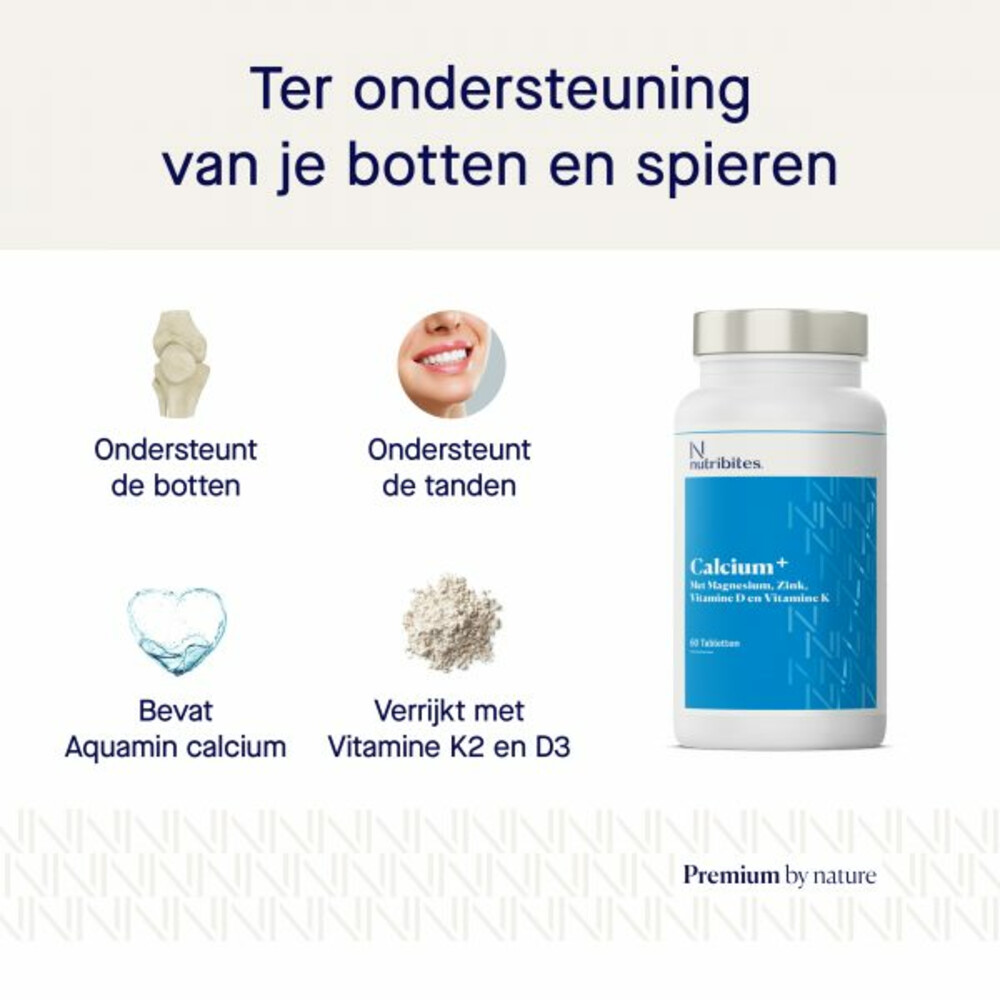 Nutribites Calcium+ 60 tabletten
