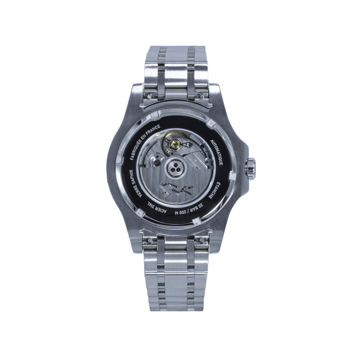 Montre HUMBERT-DROZ hd9 homme automatique, bracelet acier argent