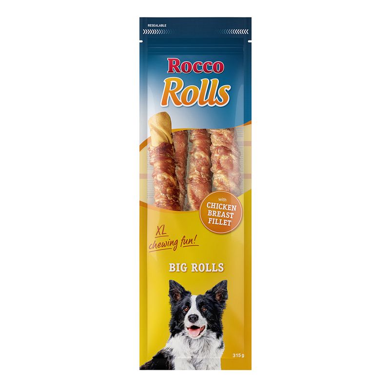 Rocco Big Rolls Bâtonnets à mâcher XL pour chien