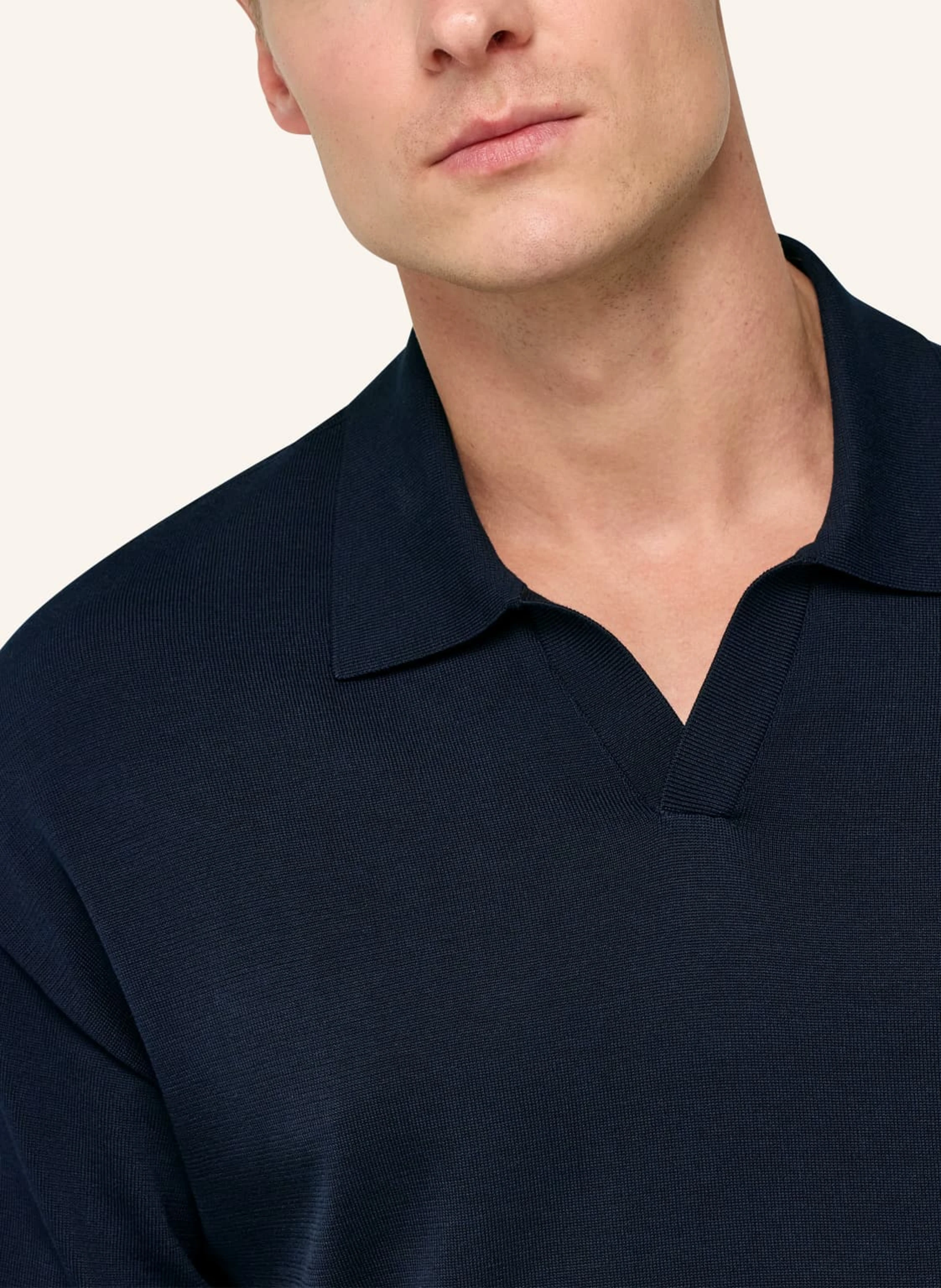 BOGGI MILANO Strick-Poloshirt