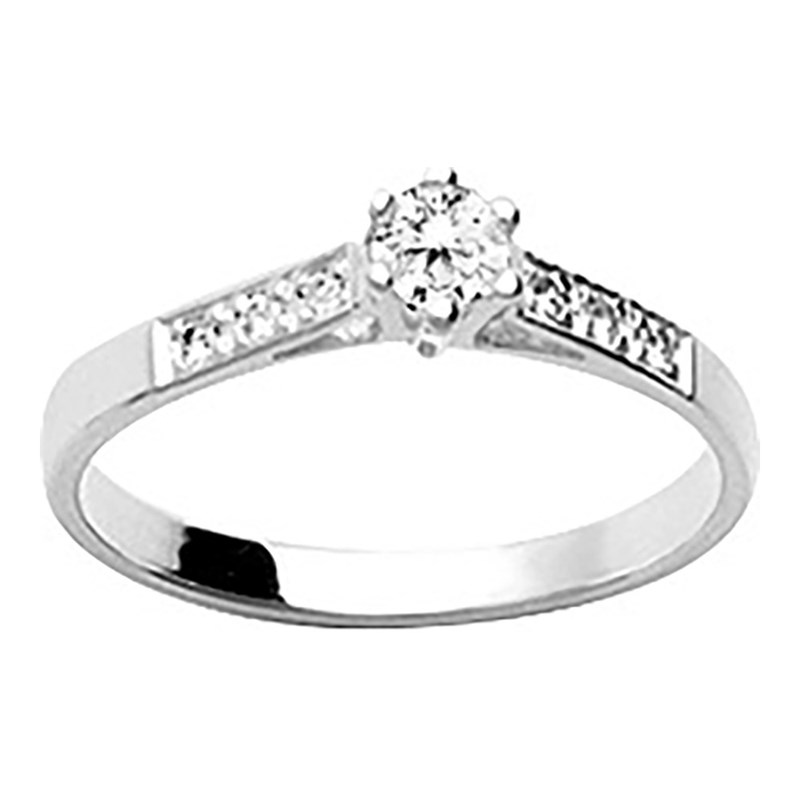 Bague femme - Oxyde de zirconium - Argent 925
