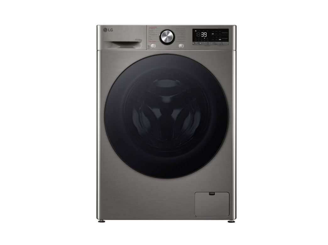 MÁQUINA DE LAVAR E SECAR ROUPA LG F4DR7010SGS LAVA 10KG E SECA 6KG SILVER