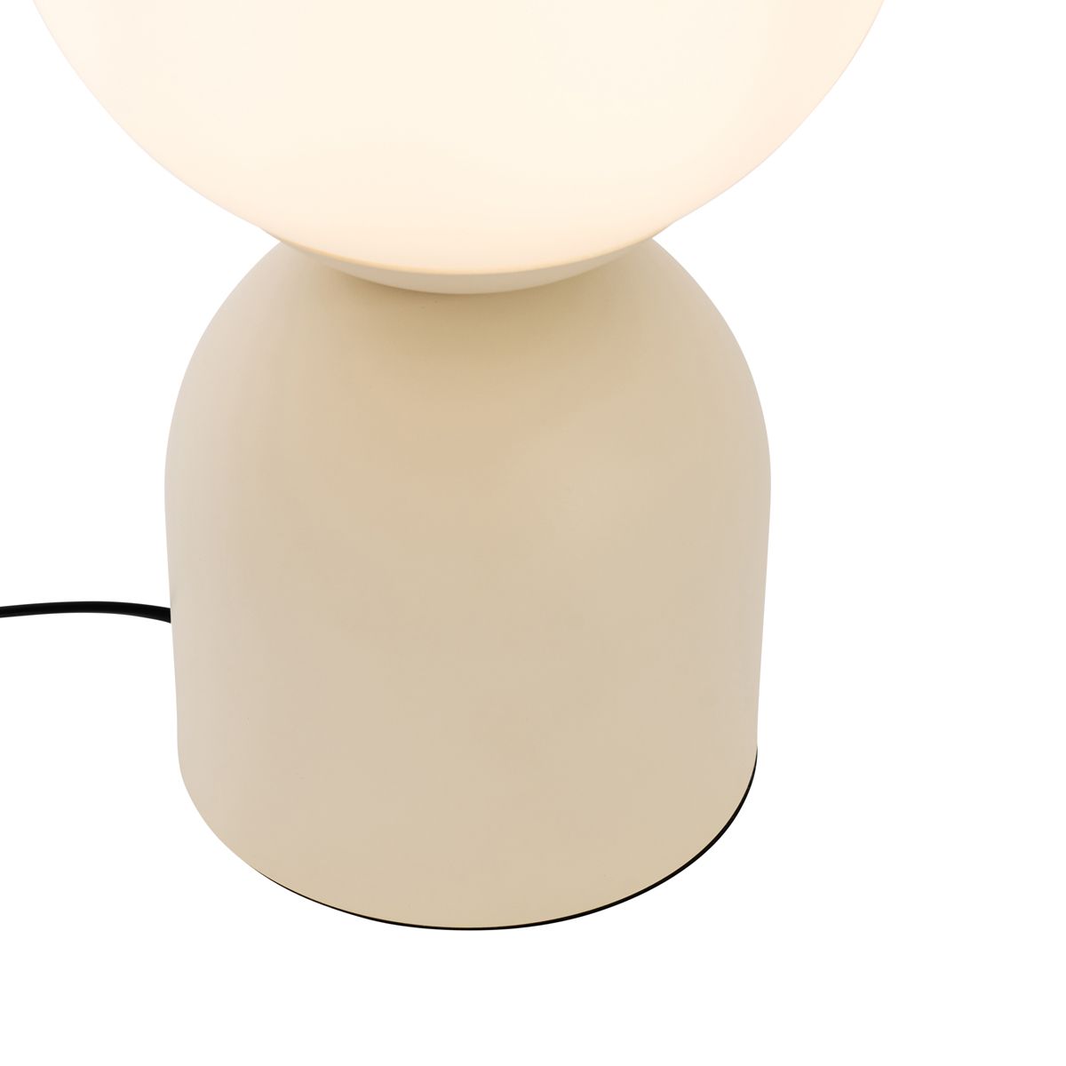 Hotel chique tafellamp beige met opaal glas - Pallon Trend