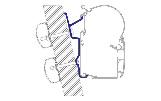Dometic PW-ADAPT Adapter für Wandmarkisen PW 1100, PW 1500 & PW 3800