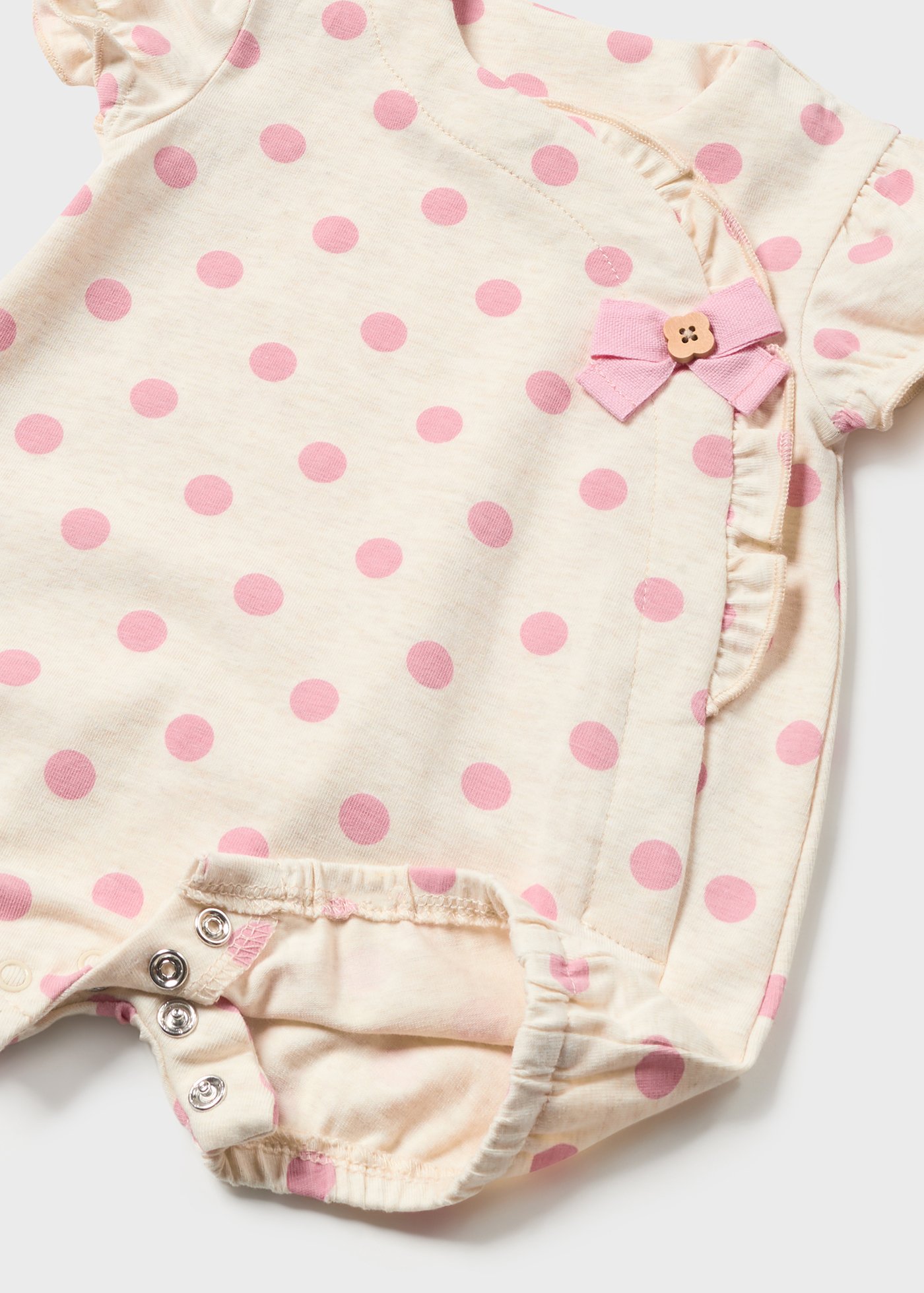 Conjunto de 2 macacões curtos Better Cotton para recém-nascidos, cor Jade