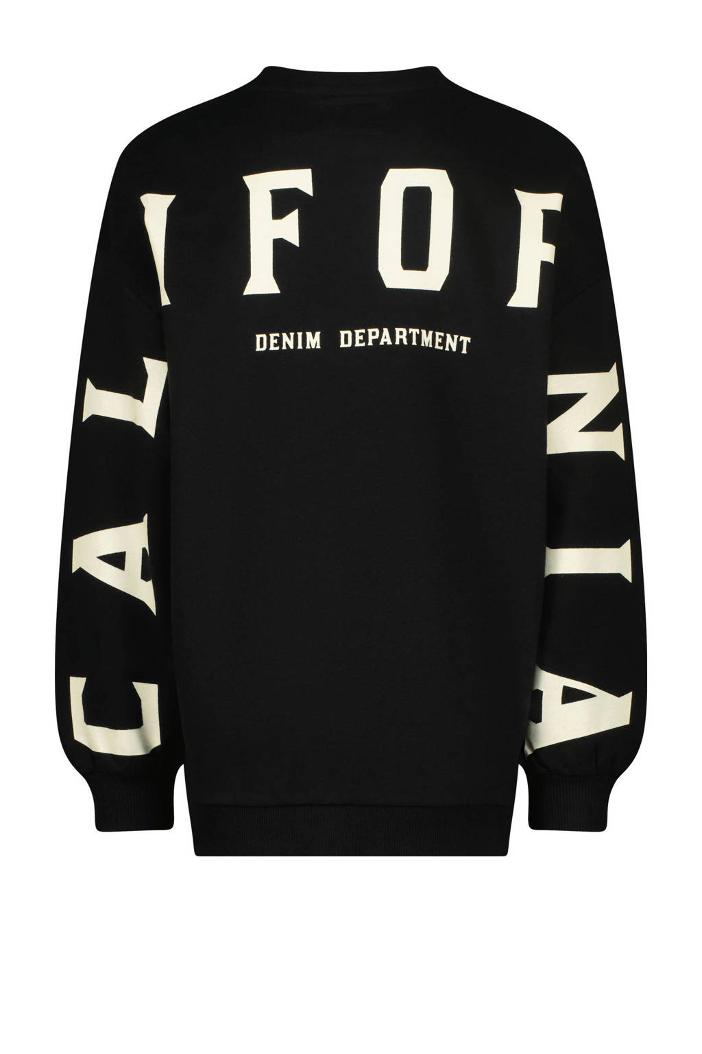 Raizzed sweater Neva met backprint zwart