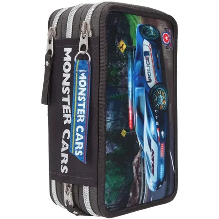 Depesche Monster Cars 3fach Federtasche