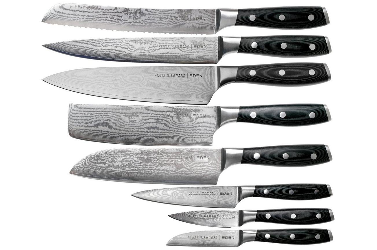 Eden Classic Damast 2030-S08, 8-delige messenset