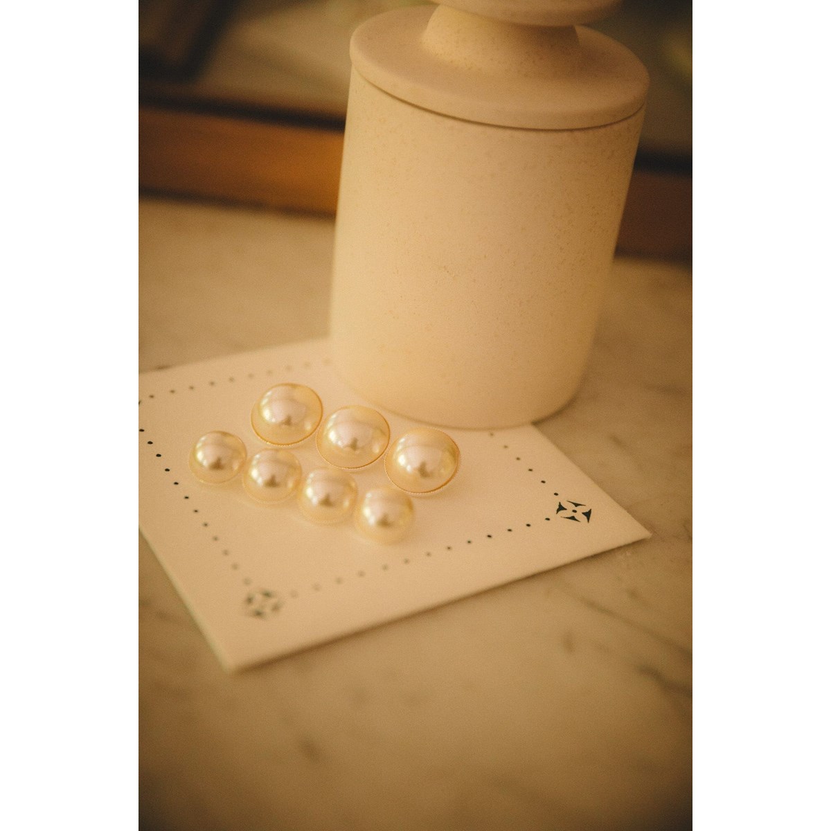 maxi broche perles plaqué argent - NÉLYA