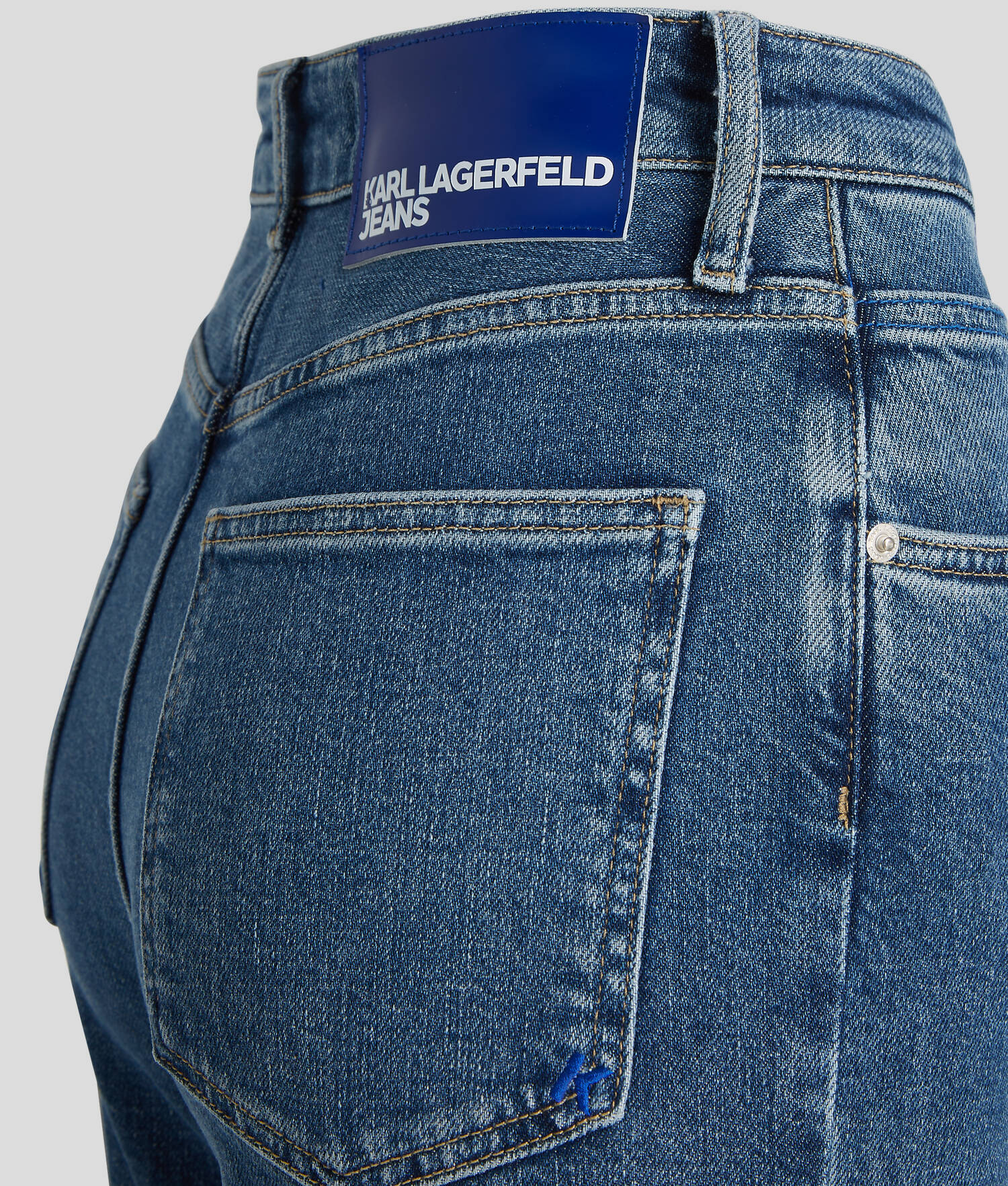 JEAN TAILLE HAUTE FUSELÉ KLJ MONOGRAM