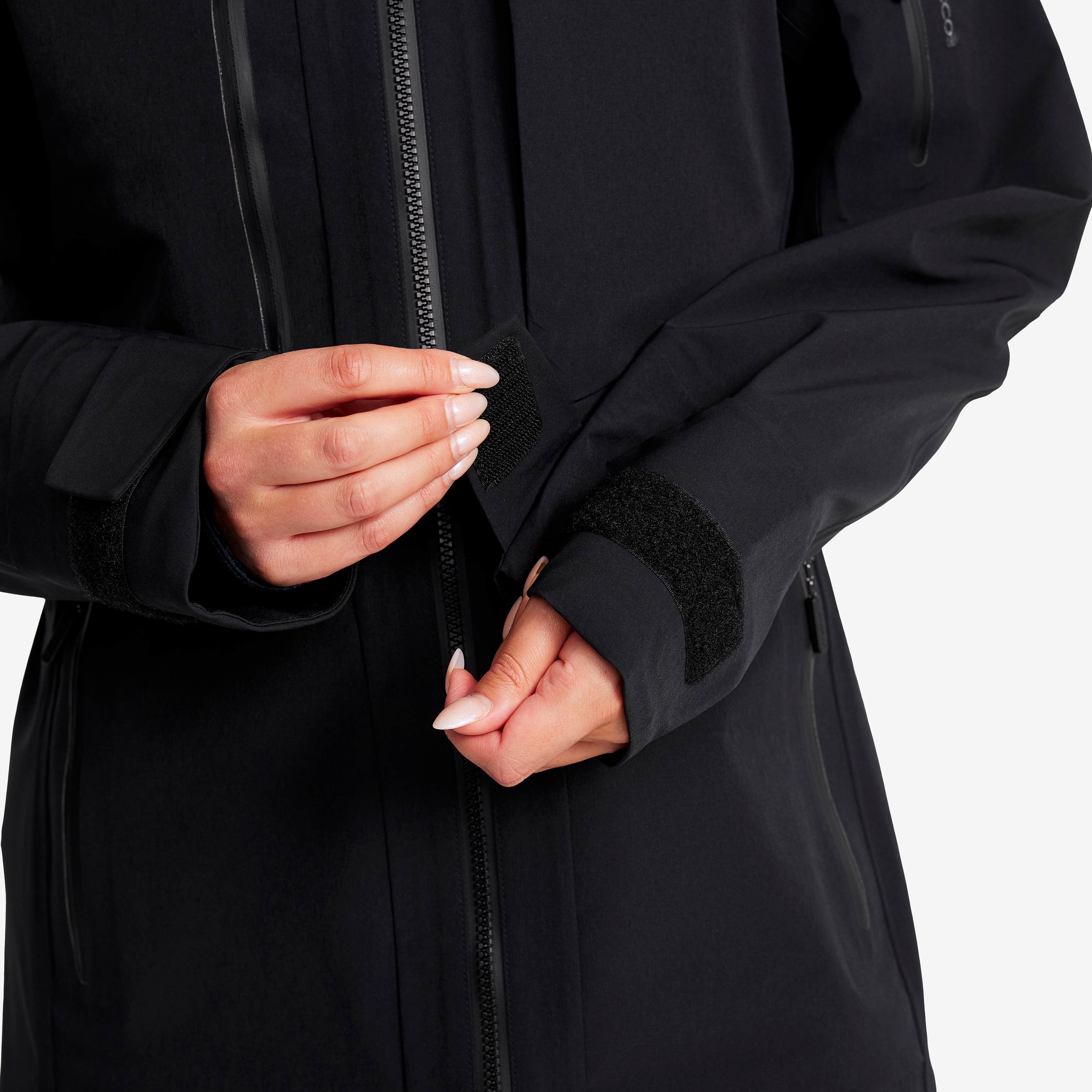 Cyclone Long 3L Jacket Dame Black