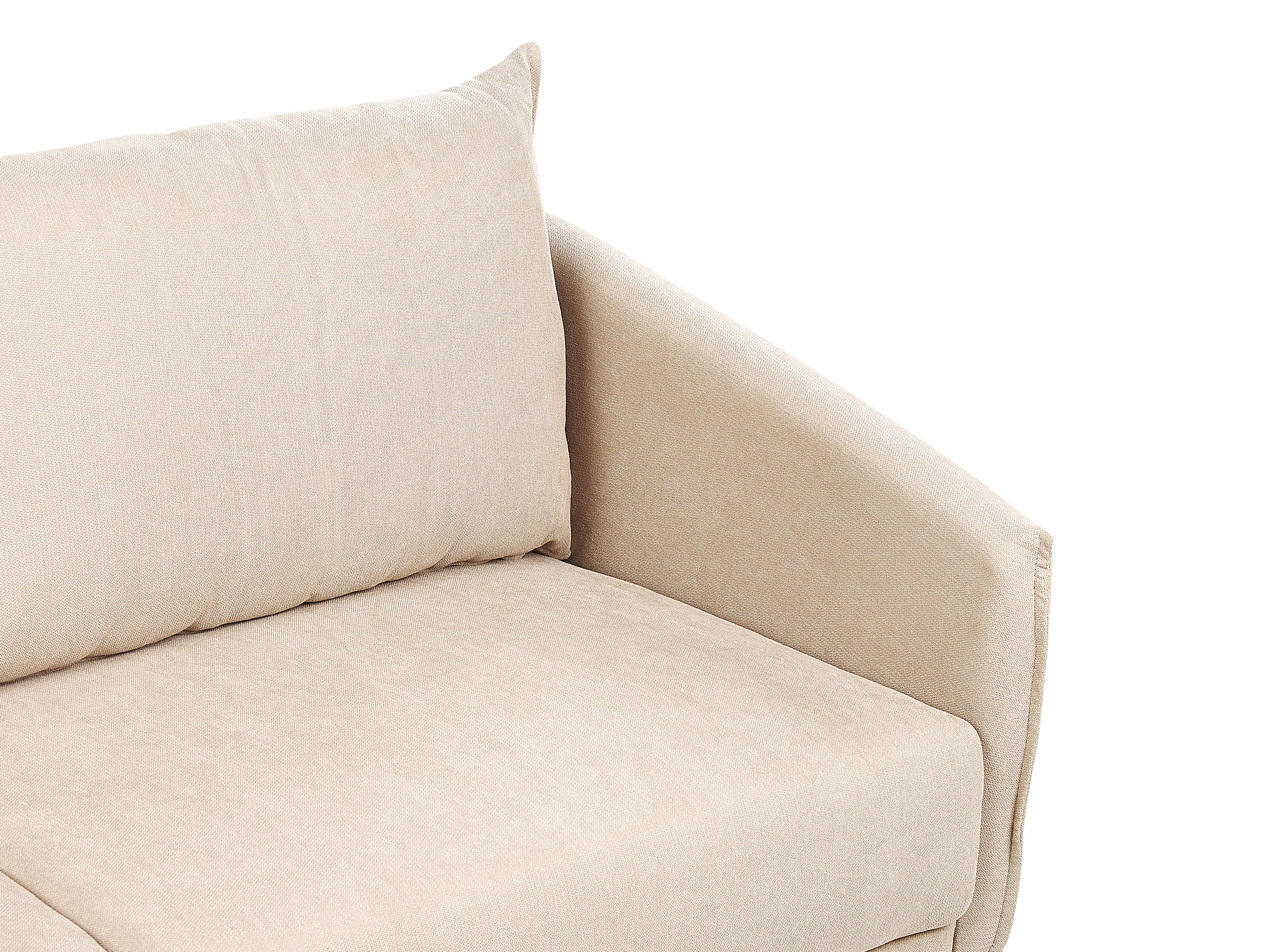 Bank 2-zits MAURA Fluweel Beige