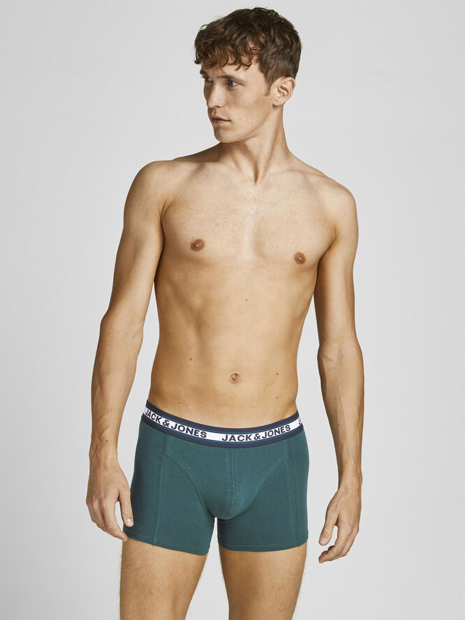 Jack & Jones JACBLACK FRIDAY TRUNKS 5 PACK LN Dark grey melange/lgm - sea moss -