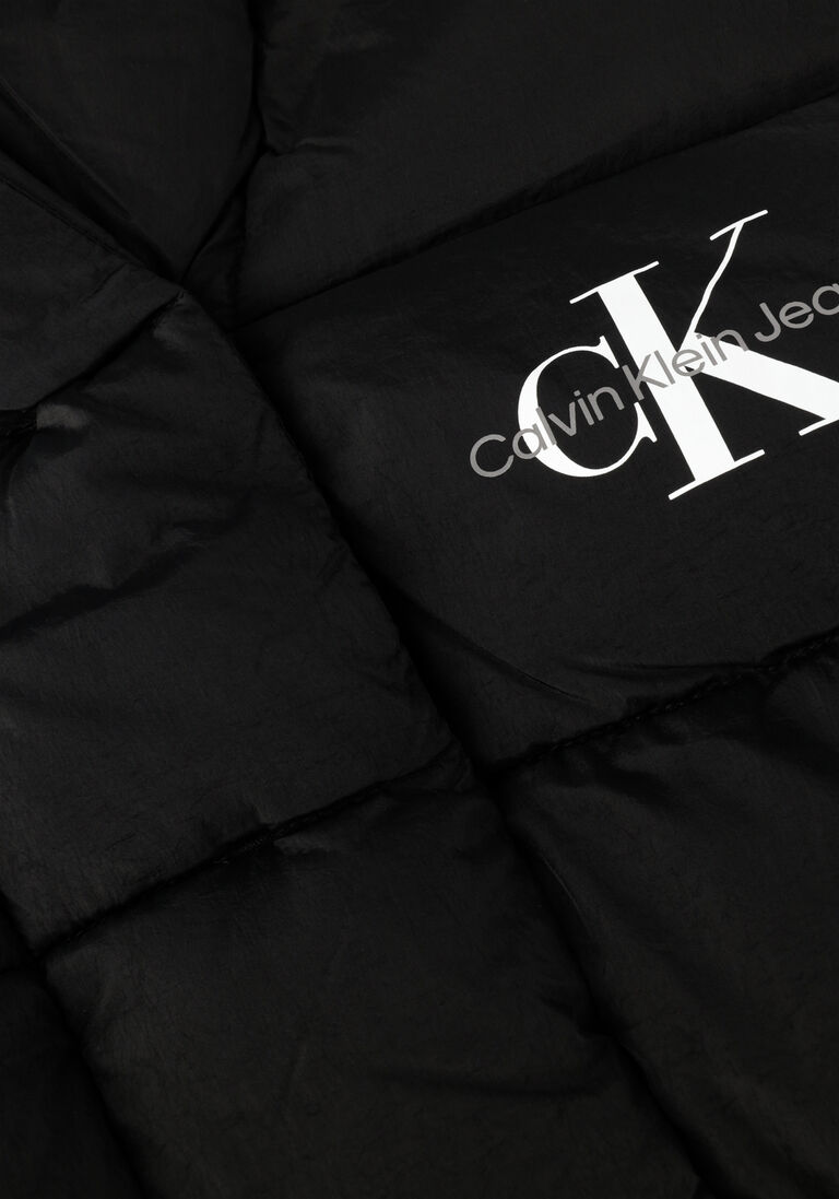 CALVIN KLEIN zwarte calvin klein gewatteerde jas ck archive puffer jacket