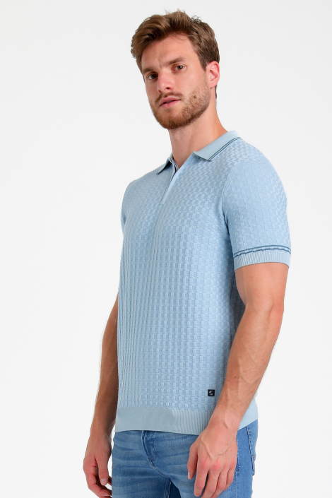 Gabbiano blauwe heren polo
