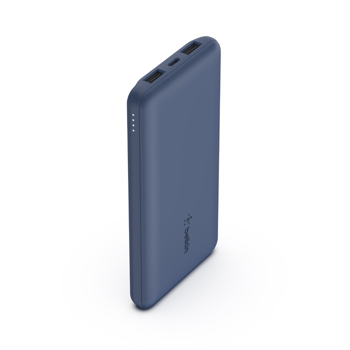 (15W) 10000mAh Boost Charge Dual USB A / USB C Powerbank Ladegerät (BPB011BTBL) - Blau